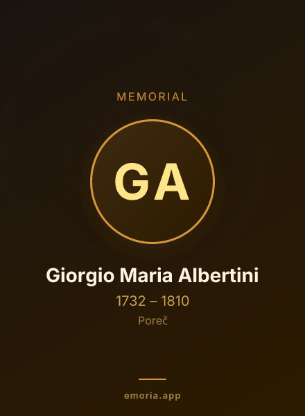 Memorial portrait of Giorgio Maria Albertini