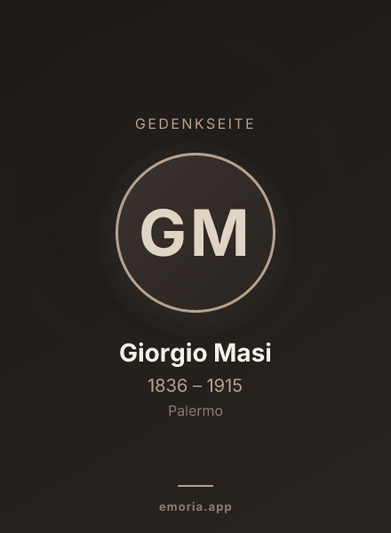 Gedenkportrait von Giorgio Masi