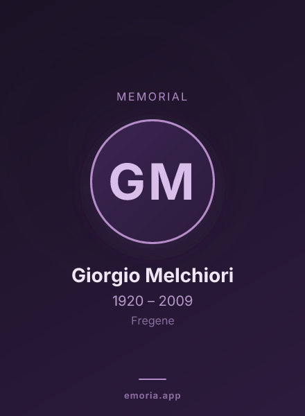 Memorial portrait of Giorgio Melchiori