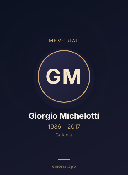 Memorial portrait of Giorgio Michelotti