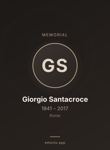 Memorial portrait of Giorgio Santacroce