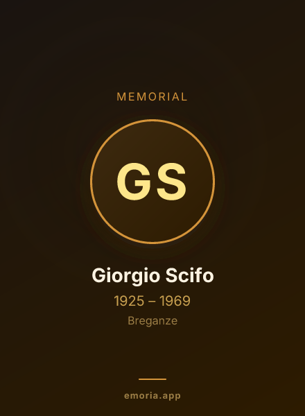 Memorial portrait of Giorgio Scifo