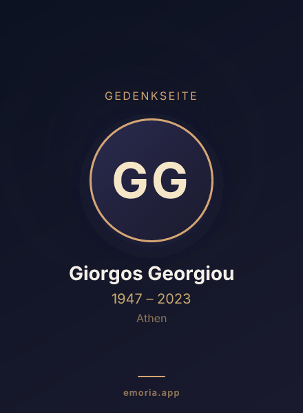 Gedenkportrait von Giorgos Georgiou