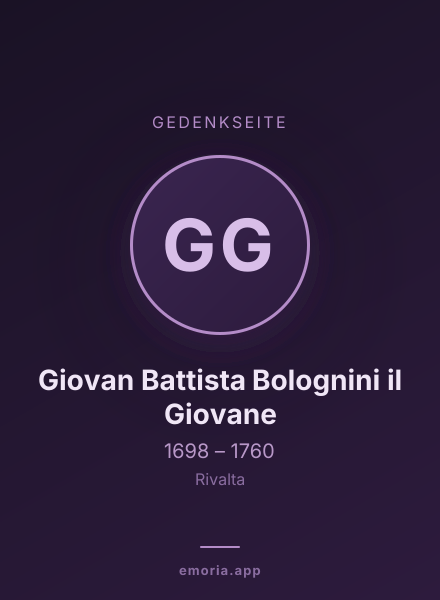 Gedenkportrait von Giovan Battista Bolognini il Giovane