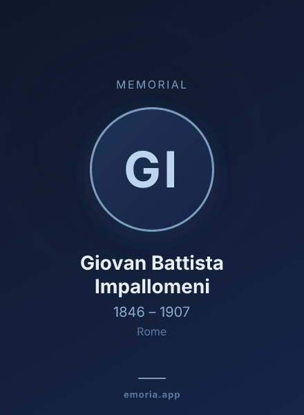 Memorial portrait of Giovan Battista Impallomeni