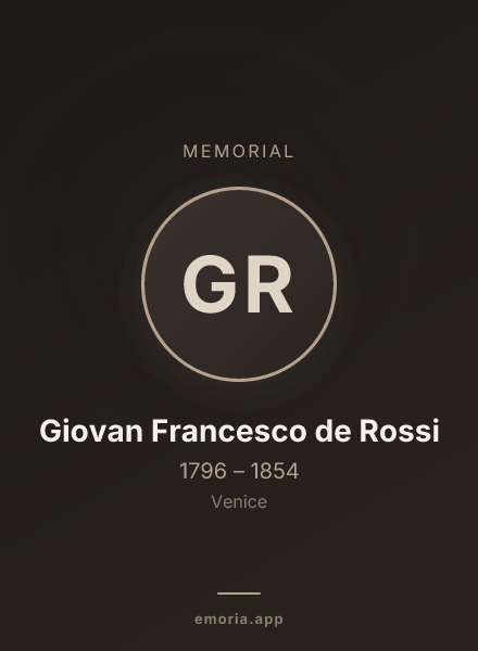 Memorial portrait of Giovan Francesco de Rossi