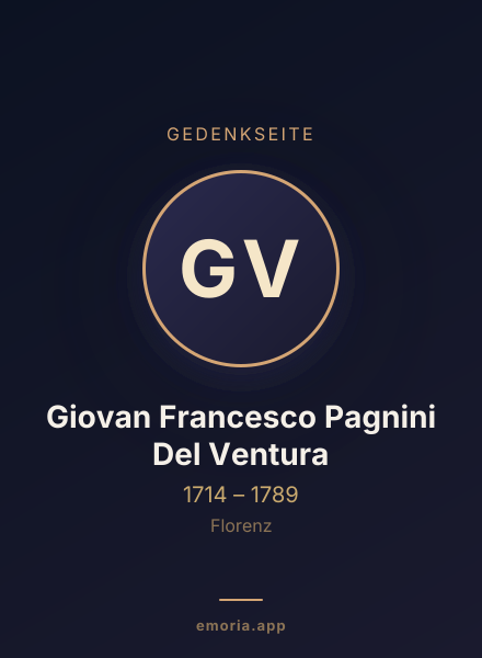 Gedenkportrait von Giovan Francesco Pagnini Del Ventura