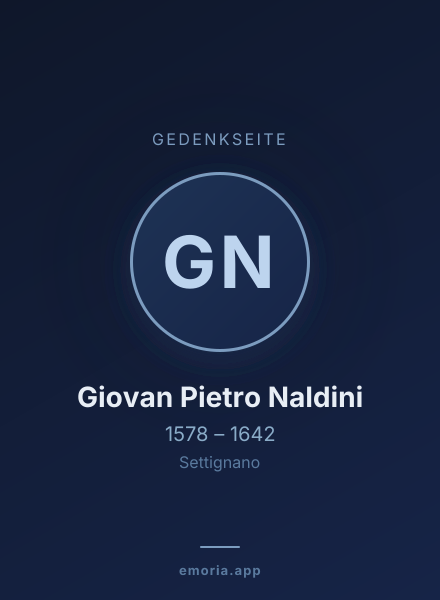 Gedenkportrait von Giovan Pietro Naldini