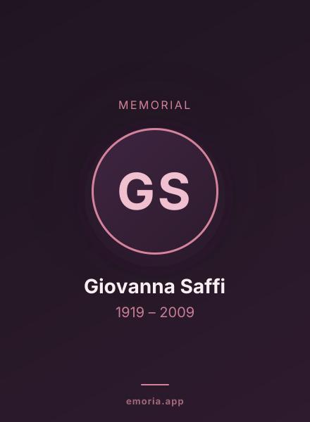Memorial portrait of Giovanna Saffi