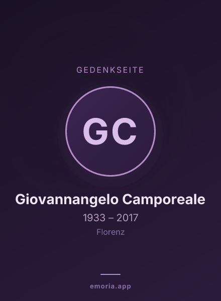 Gedenkportrait von Giovannangelo Camporeale