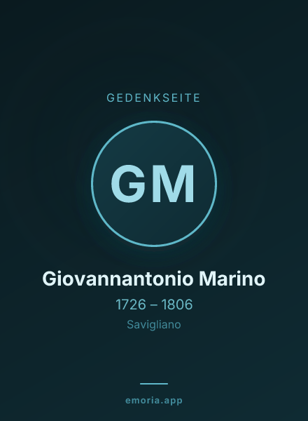 Gedenkportrait von Giovannantonio Marino