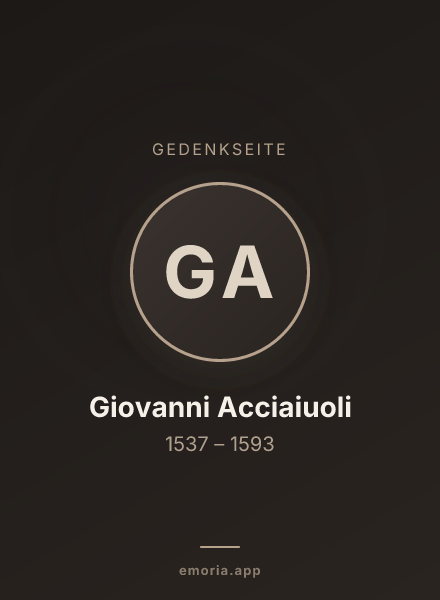 Gedenkportrait von Giovanni Acciaiuoli