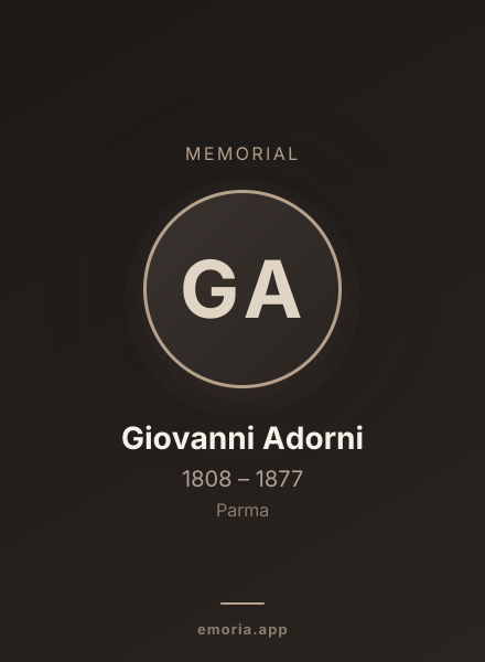 Memorial portrait of Giovanni Adorni