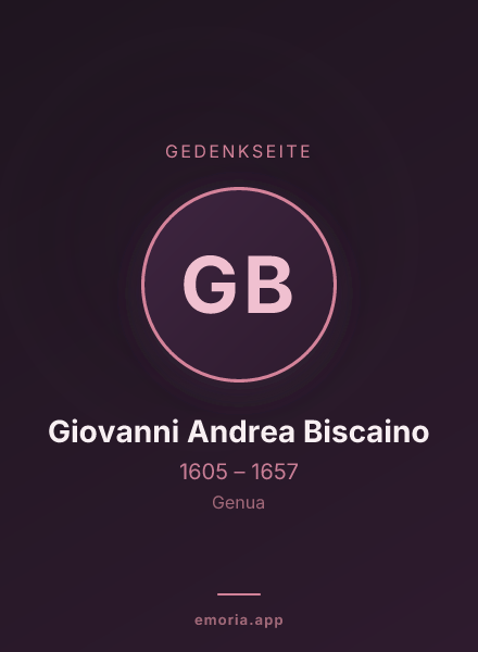 Gedenkportrait von Giovanni Andrea Biscaino