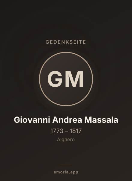 Gedenkportrait von Giovanni Andrea Massala