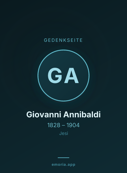Gedenkportrait von Giovanni Annibaldi
