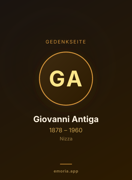 Gedenkportrait von Giovanni Antiga