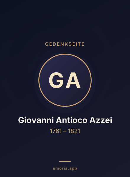 Gedenkportrait von Giovanni Antioco Azzei