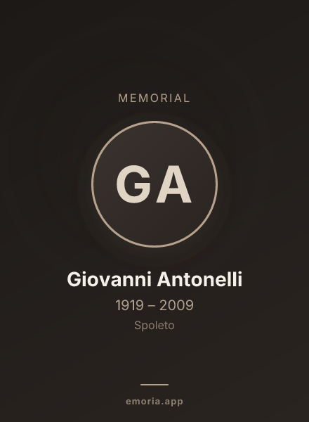 Memorial portrait of Giovanni Antonelli