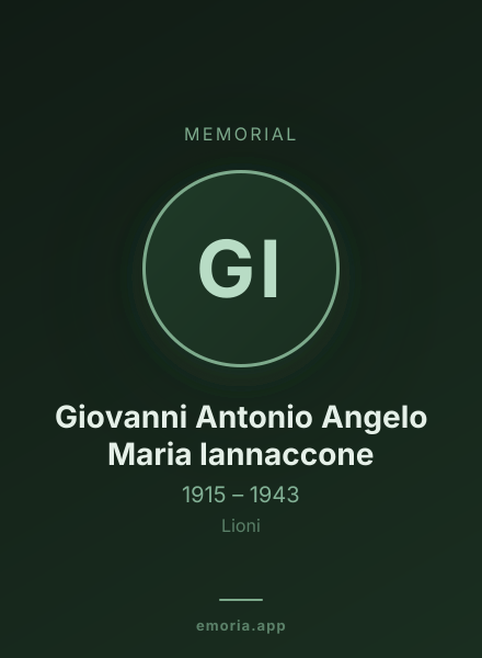 Memorial portrait of Giovanni Antonio Angelo Maria Iannaccone