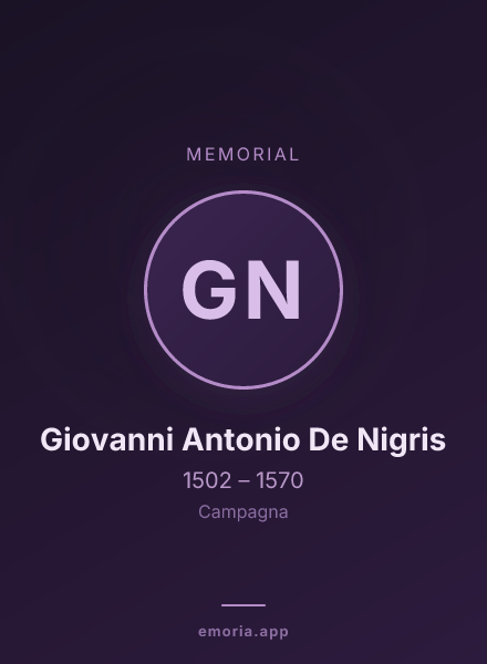 Memorial portrait of Giovanni Antonio De Nigris