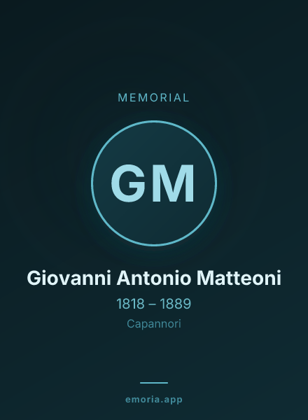 Memorial portrait of Giovanni Antonio Matteoni