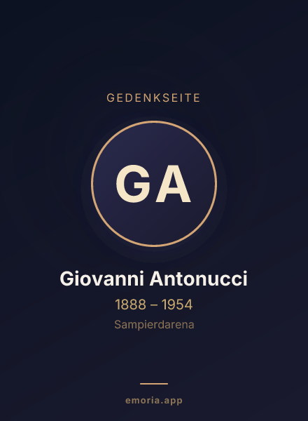 Gedenkportrait von Giovanni Antonucci