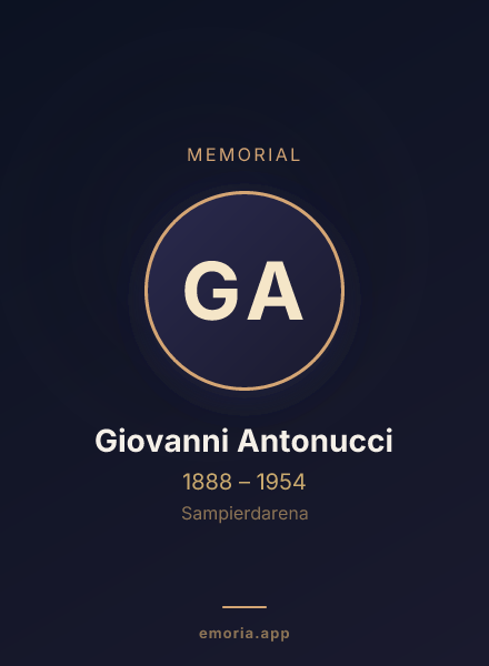 Memorial portrait of Giovanni Antonucci