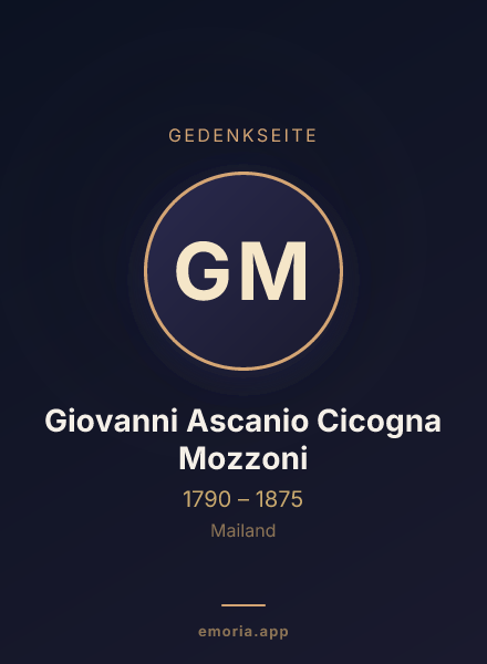 Gedenkportrait von Giovanni Ascanio Cicogna Mozzoni