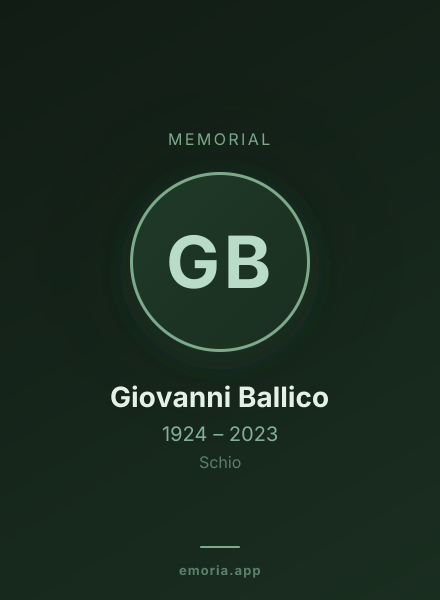 Memorial portrait of Giovanni Ballico