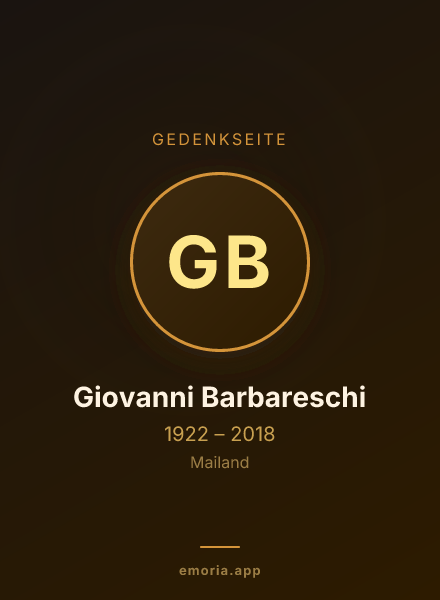 Gedenkportrait von Giovanni Barbareschi
