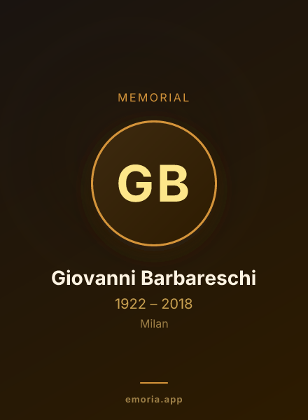 Memorial portrait of Giovanni Barbareschi