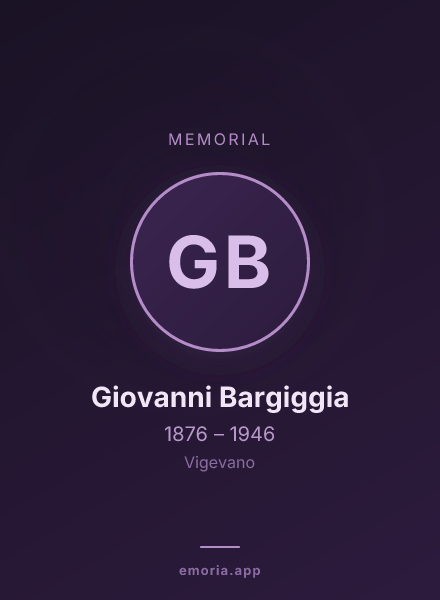 Memorial portrait of Giovanni Bargiggia