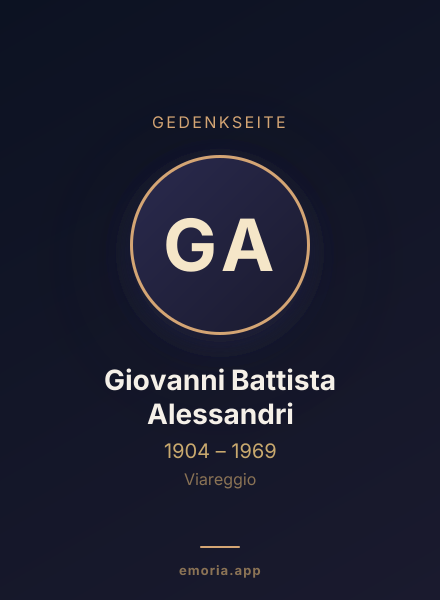 Gedenkportrait von Giovanni Battista Alessandri