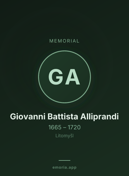 Memorial portrait of Giovanni Battista Alliprandi