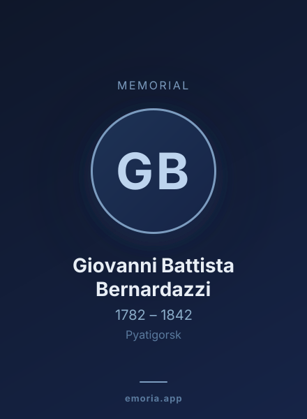 Memorial portrait of Giovanni Battista Bernardazzi