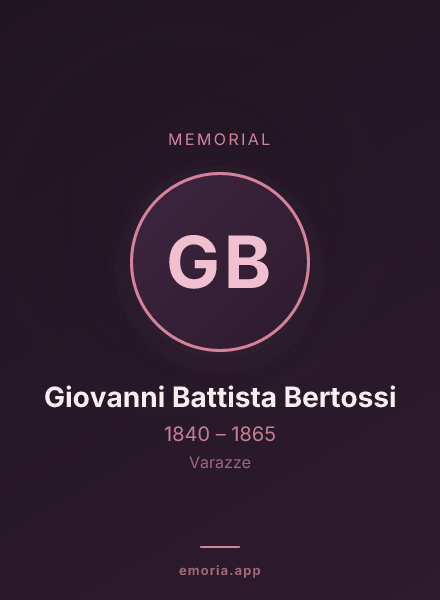 Memorial portrait of Giovanni Battista Bertossi