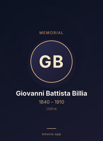 Memorial portrait of Giovanni Battista Billia