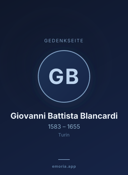 Gedenkportrait von Giovanni Battista Blancardi