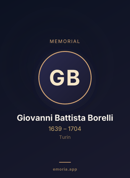 Memorial portrait of Giovanni Battista Borelli