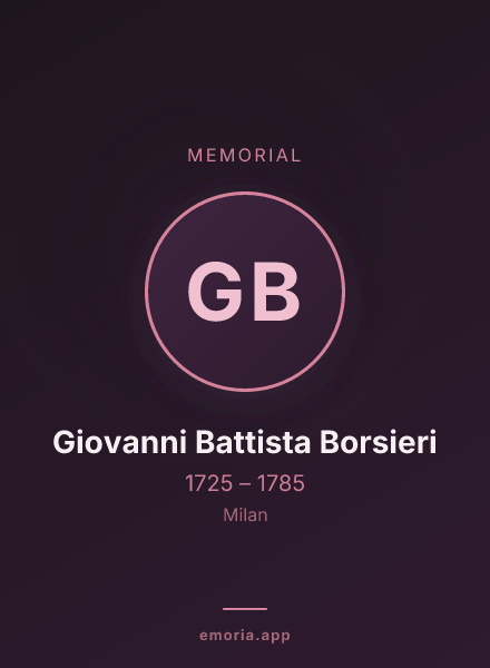 Memorial portrait of Giovanni Battista Borsieri