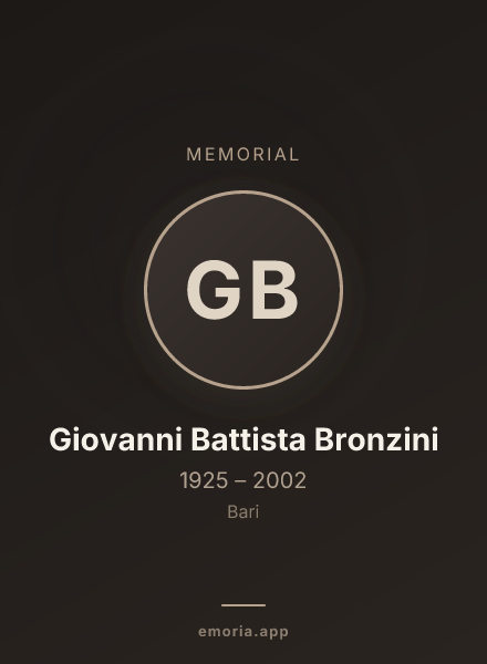 Memorial portrait of Giovanni Battista Bronzini