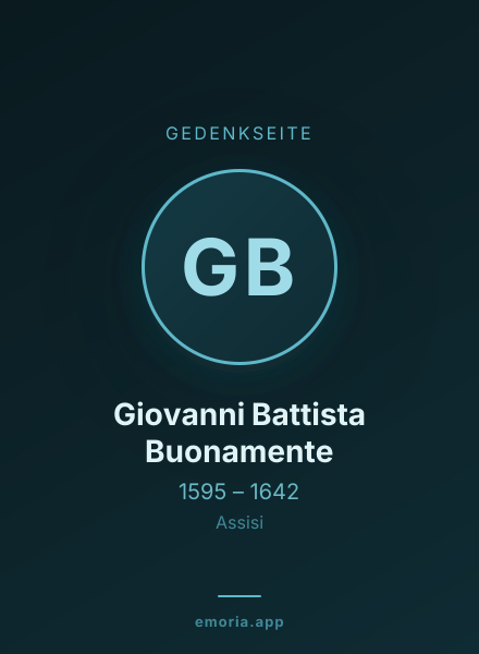 Gedenkportrait von Giovanni Battista Buonamente