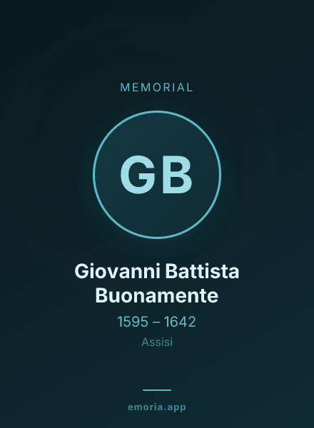 Memorial portrait of Giovanni Battista Buonamente