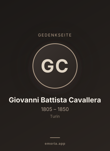 Gedenkportrait von Giovanni Battista Cavallera