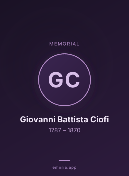Memorial portrait of Giovanni Battista Ciofi
