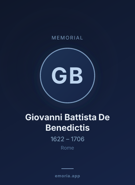 Memorial portrait of Giovanni Battista De Benedictis