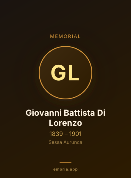 Memorial portrait of Giovanni Battista Di Lorenzo