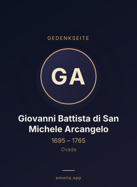 Gedenkportrait von Giovanni Battista di San Michele Arcangelo