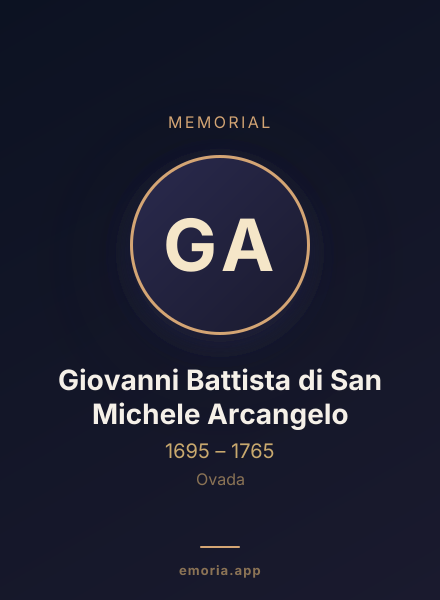 Memorial portrait of Giovanni Battista di San Michele Arcangelo